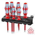 Wera 05022745001 VDE Insulated Screwdriver Set with Rack – 6 Piece