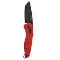 SOG Aegis AT Tanto Outdoor Pocket Folding Opening Knife, Ambidextrous AT-XR Lock With Ergonomic Handle,D2 Steel Blade,Built-In Blade Locking Safety and Spine-Mounted Safety System, Rescue RED & Indigo