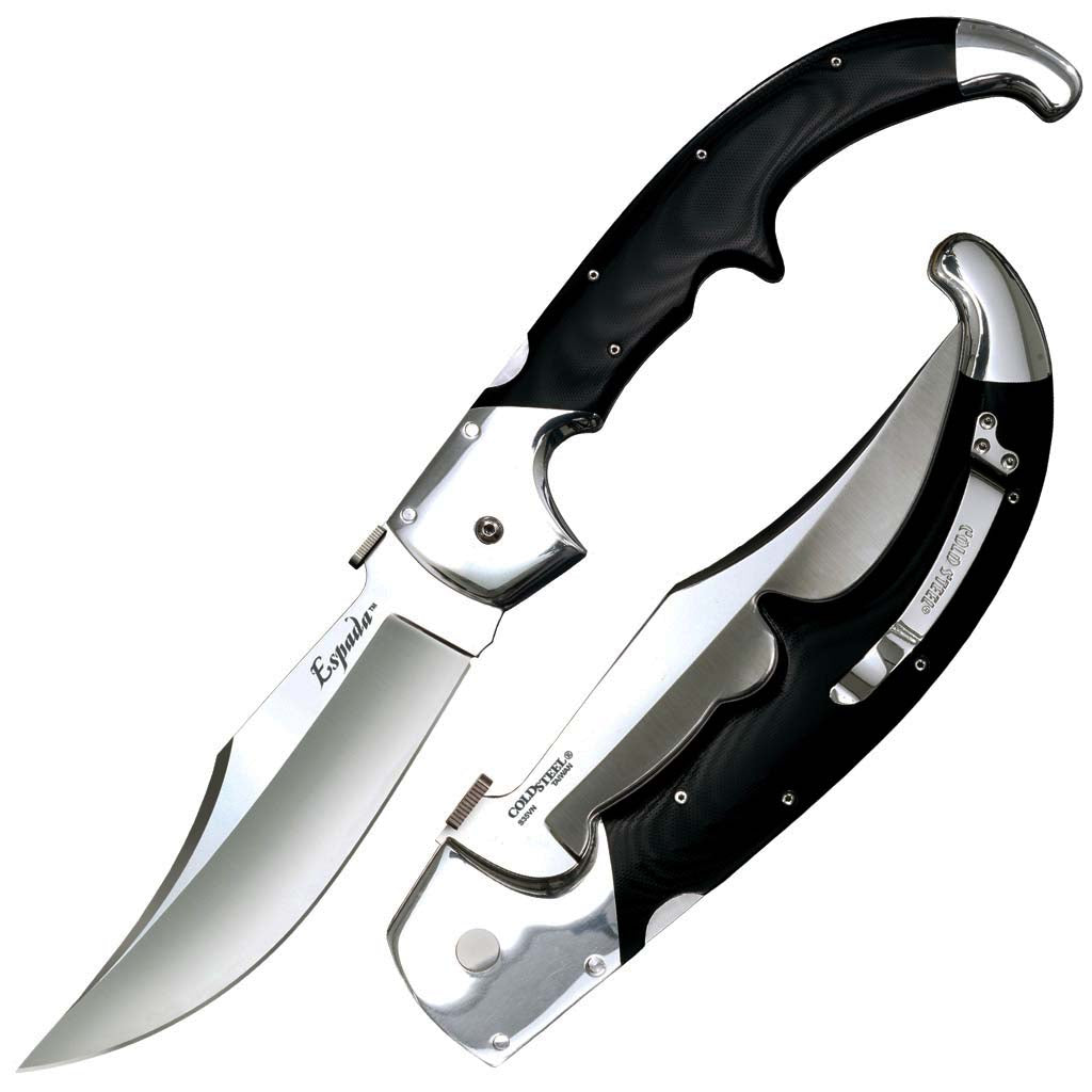Cold Steel Espada Series Folding Knife with Tri-Ad Lock and Pocket Clip, Espada XL