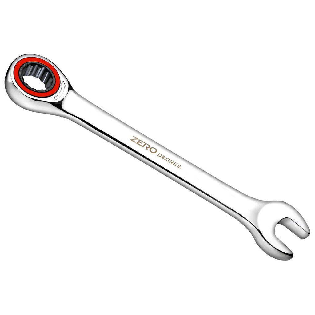 Zero Degree 38140 Ultra-Precise 7-Piece Gearless Ratchet Wrench Set – Nickel Plated High-Carbon Steel with ASME Certified Torque – Durable & Rust-Resistant – Perfect for Tight Spaces, SAE