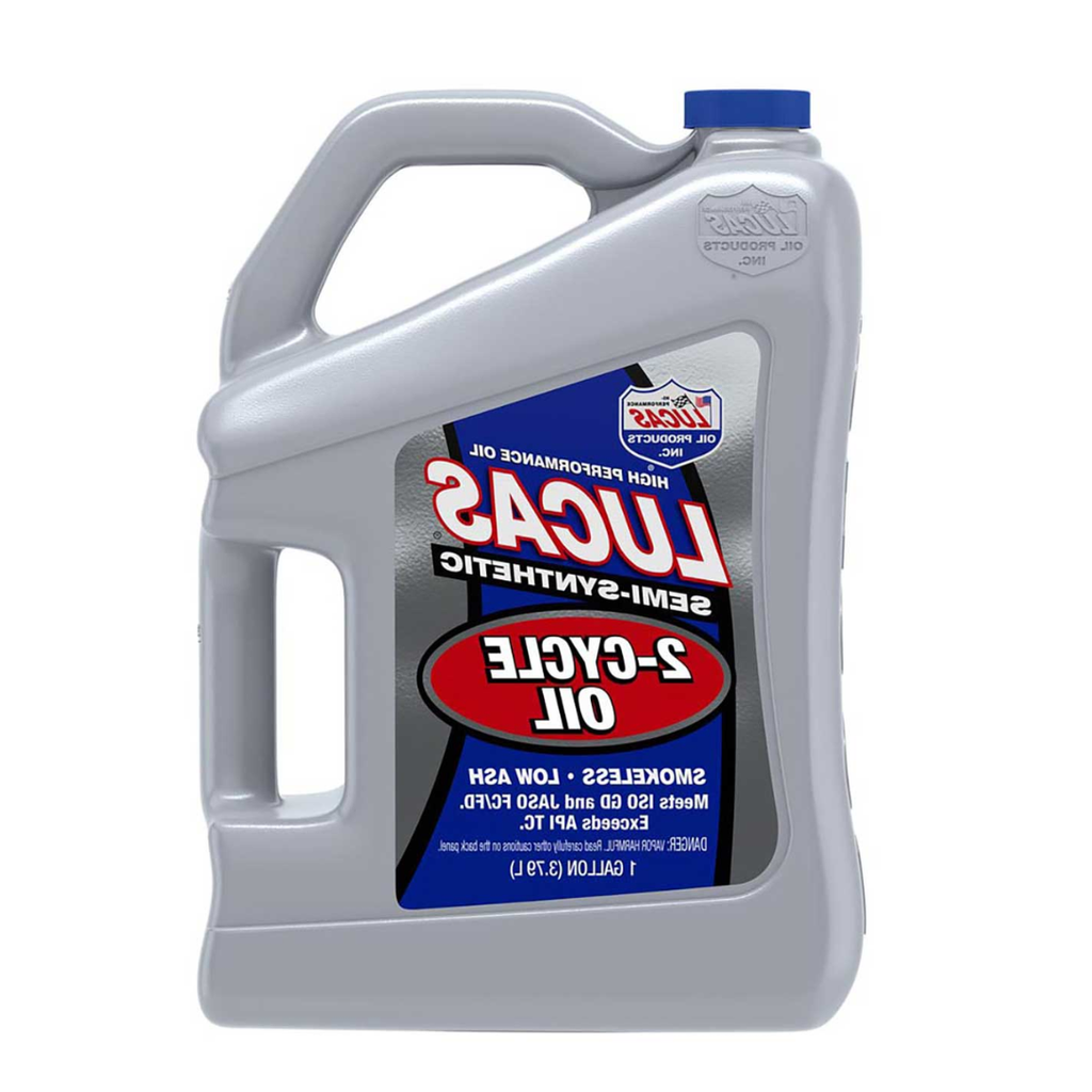 Lucas Oil 10115LUCAS Semi-Synthetic 2-Cycle Engine Oil – 1 Gallon, High-Performance Marine & Powersports Oil