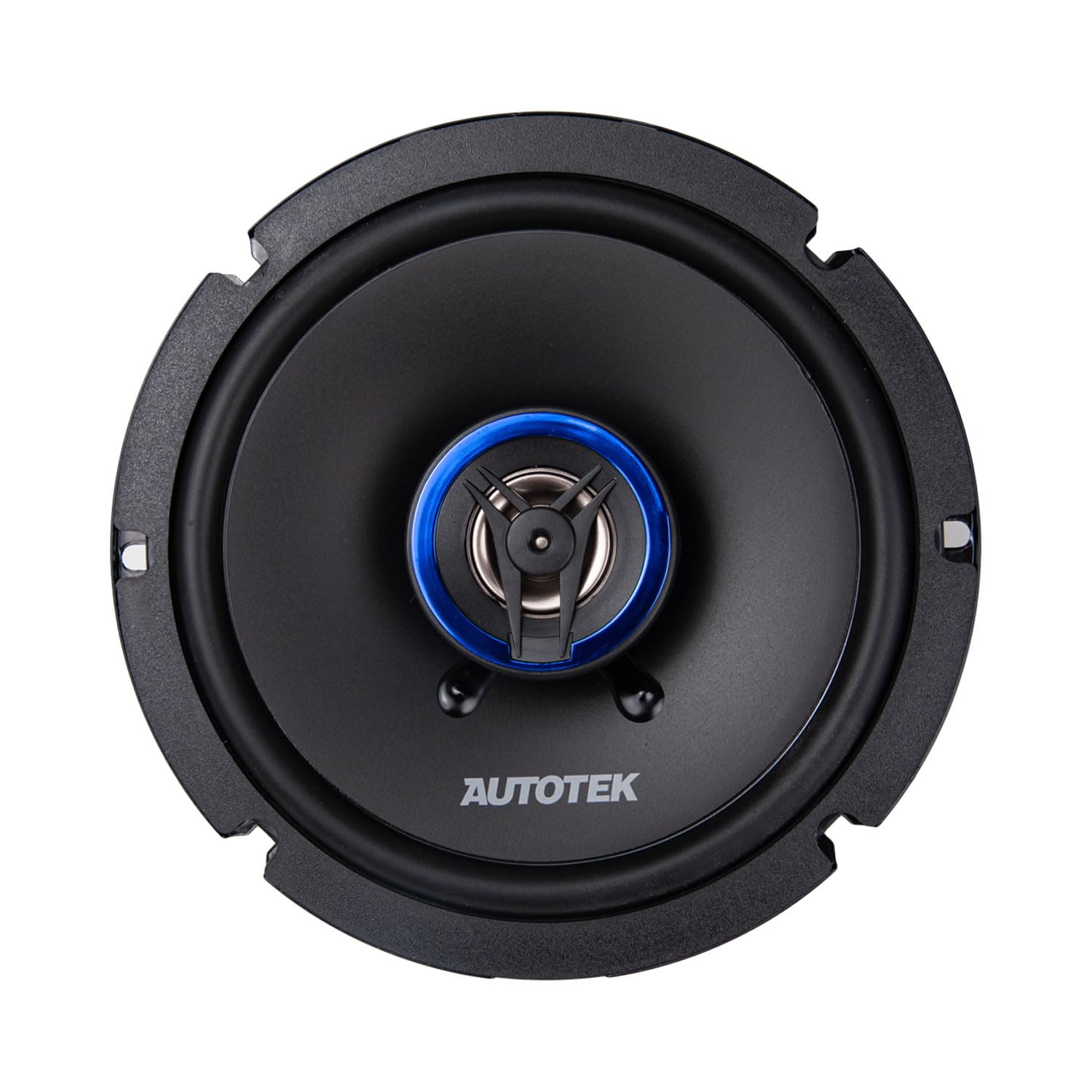 Autotek Street Machine 6.5" 2-Way Shallow Car Audio Coaxial Speakers with Neo Mylar Soft Dome Tweeters for Crystal Clear Sound & Poly Cones, Pair