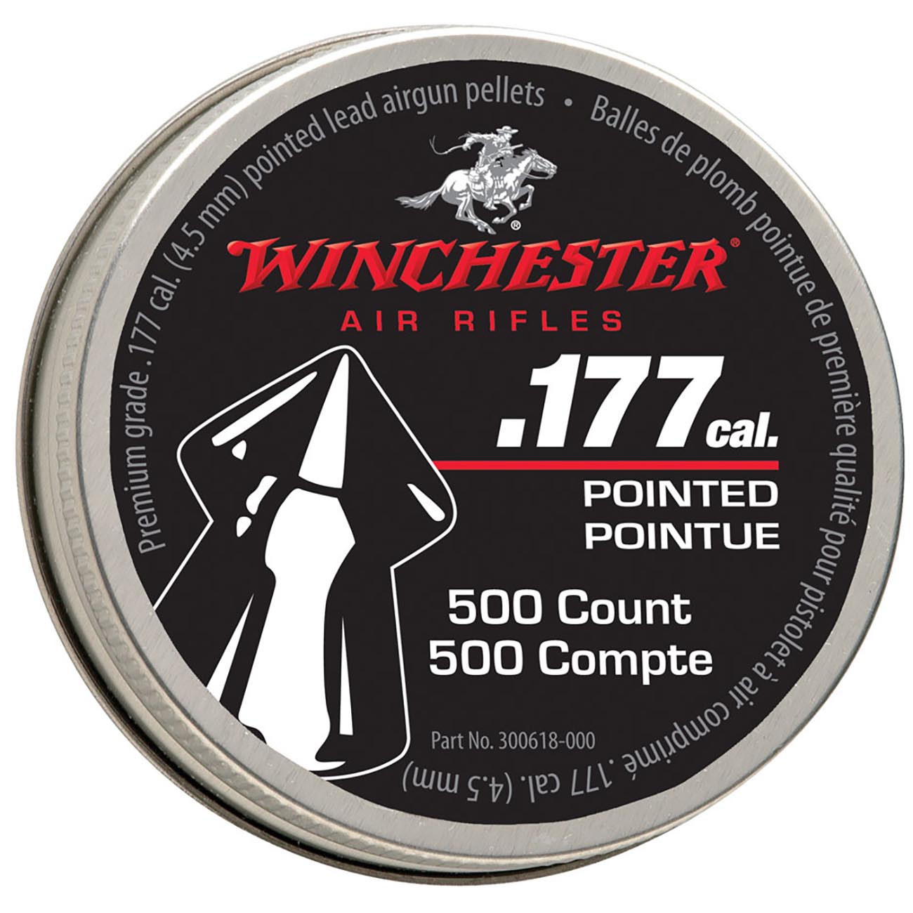 Winchester Pointed .177 Caliber Pellets