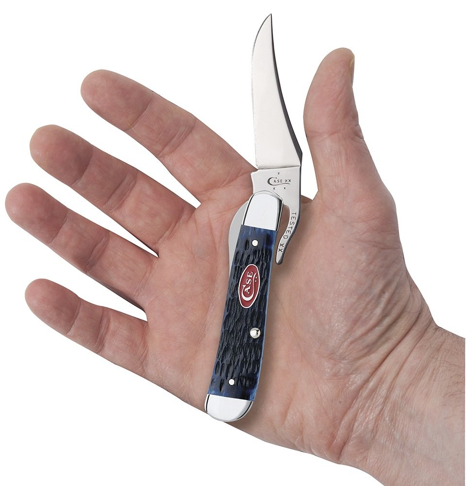 Case Knives RussLock Folding Pocket Knife Yellow Synthetic Handle Tru-Sharp Steel CASE7057