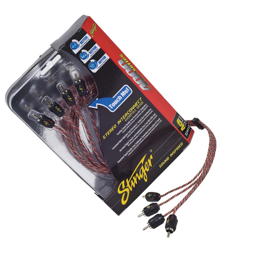 Stinger SI4420 20 -Foot of 4-Channel 4000 Series RCA Interconnect Cables