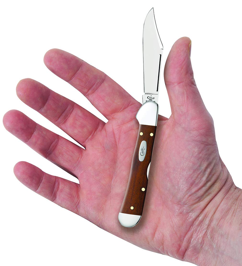 Case WR XX Pocket Knife Chestnut Smooth Bone Mini Copperlock Item #28704 - (61749L SS) - Length Closed: 3 5/8 Inches