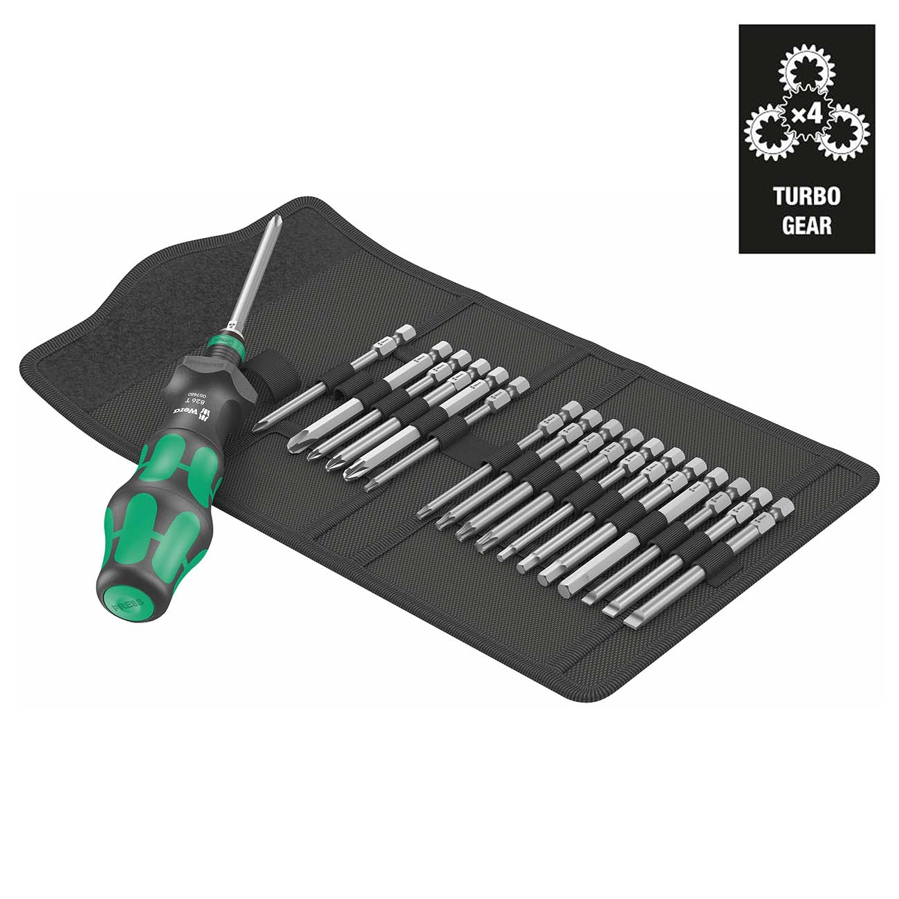 Wera 05057482001 Kraftform Kompakt Turbo 1, 19 pieces