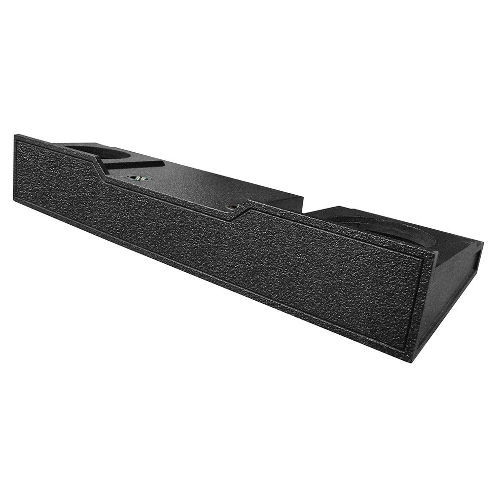 QPower QBOMB Dual 10” Subwoofer Enclosure for 2004–2008 Ford F-150 SuperCrew Cab – Custom Fit Truck Sub Box, Bedliner Finish (QBFORD102004)