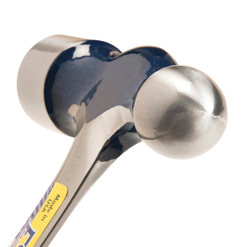Estwing E3-32BP Ball Peen Hammer, Straight Nylon Vinyl Handle, 14 1/2 ", Steel 32 oz. Head, Blue