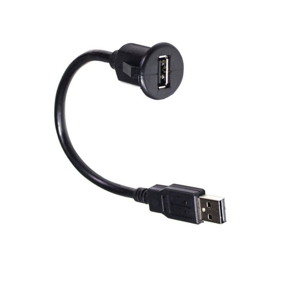PAC Short USB Dash Mount Adaptor Cable Type A Male to Type A Female