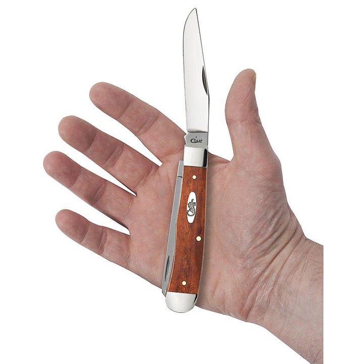 Case WR XX Pocket Knife Chestnut Smooth Bone Trapper Item #28707 - (6254 SS) - Length Closed: 4 1/8 Inches