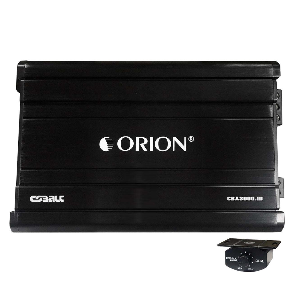 Orion Cobalt CBA3000.1D Monoblock 1-Channel Class D Amplifier for Car Subwoofer, 3000W, 2/4 Ohm Stable, Adjustable Low Pass & Subsonic Filter with Bass Boost, MOSFET Power Supply, Bass Knob Included