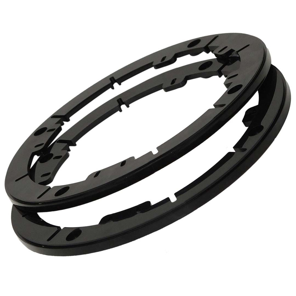 American International USB725 6"/6.5"/6.75" Speaker 1/4" Extension Rings – Car Audio Mounting Spacers, Pair