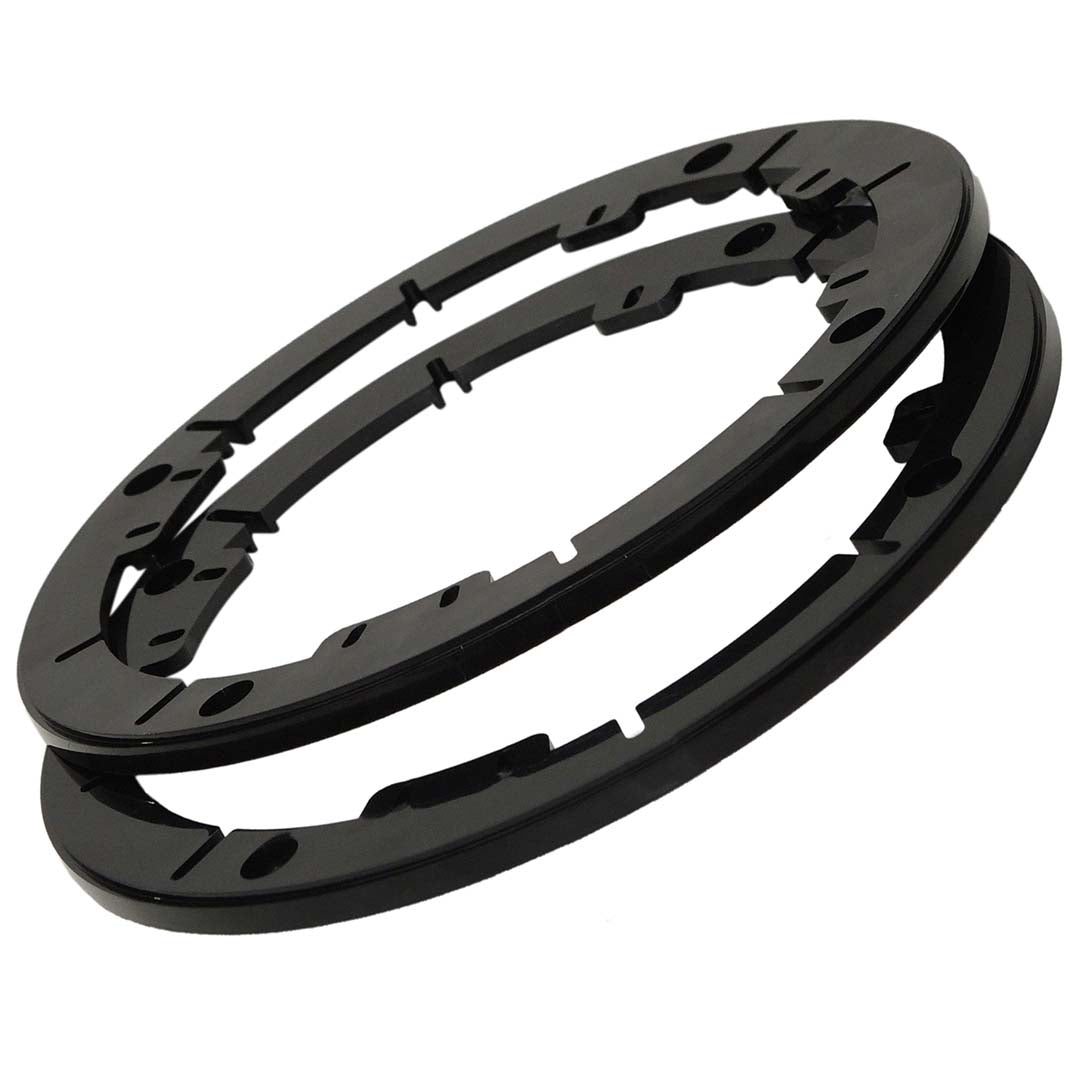 American International USB725 6"/6.5"/6.75" Speaker 1/4" Extension Rings – Car Audio Mounting Spacers, Pair