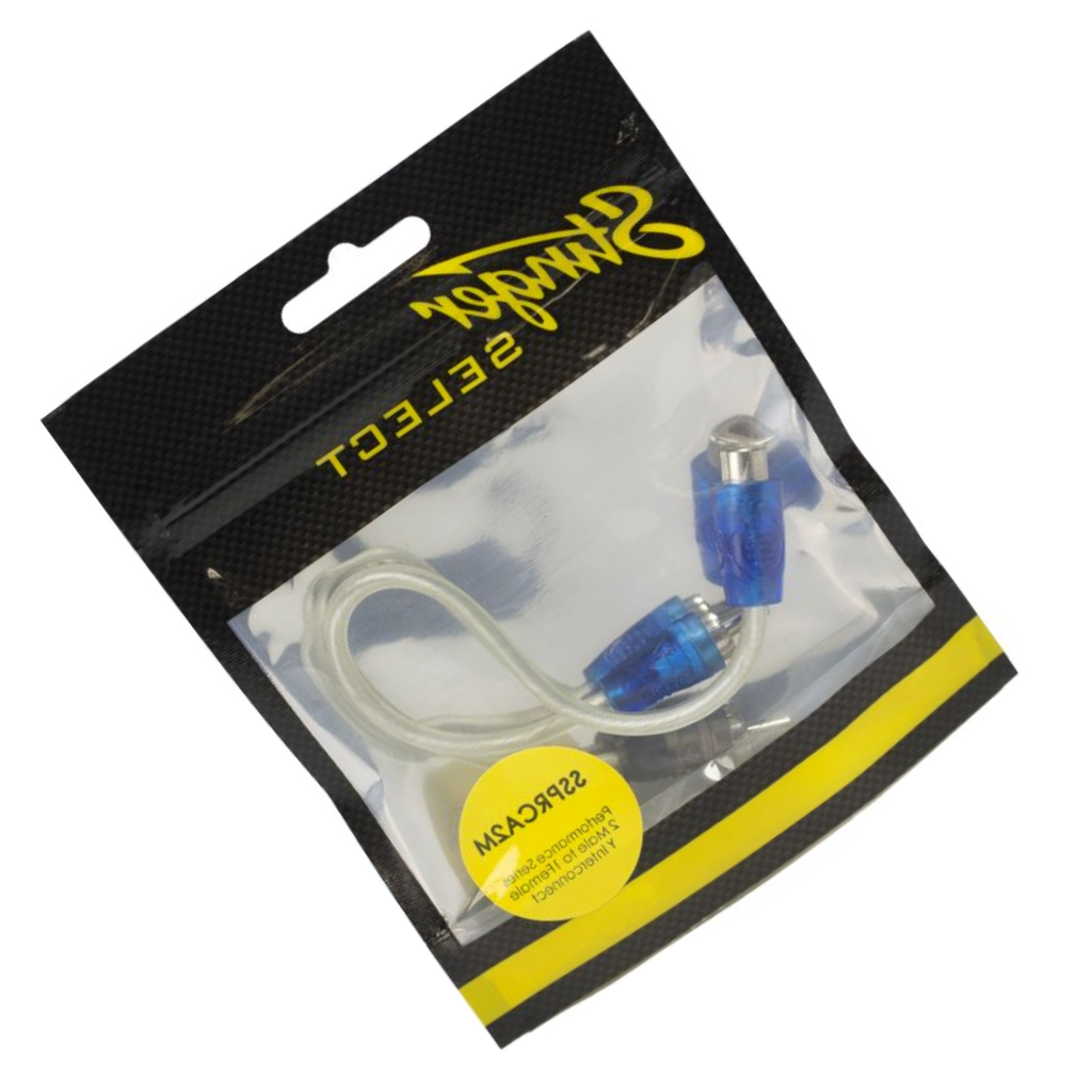 Stinger Select SSPRCA2M Performance Series 2 Male to 1 Female Y Interconnect
