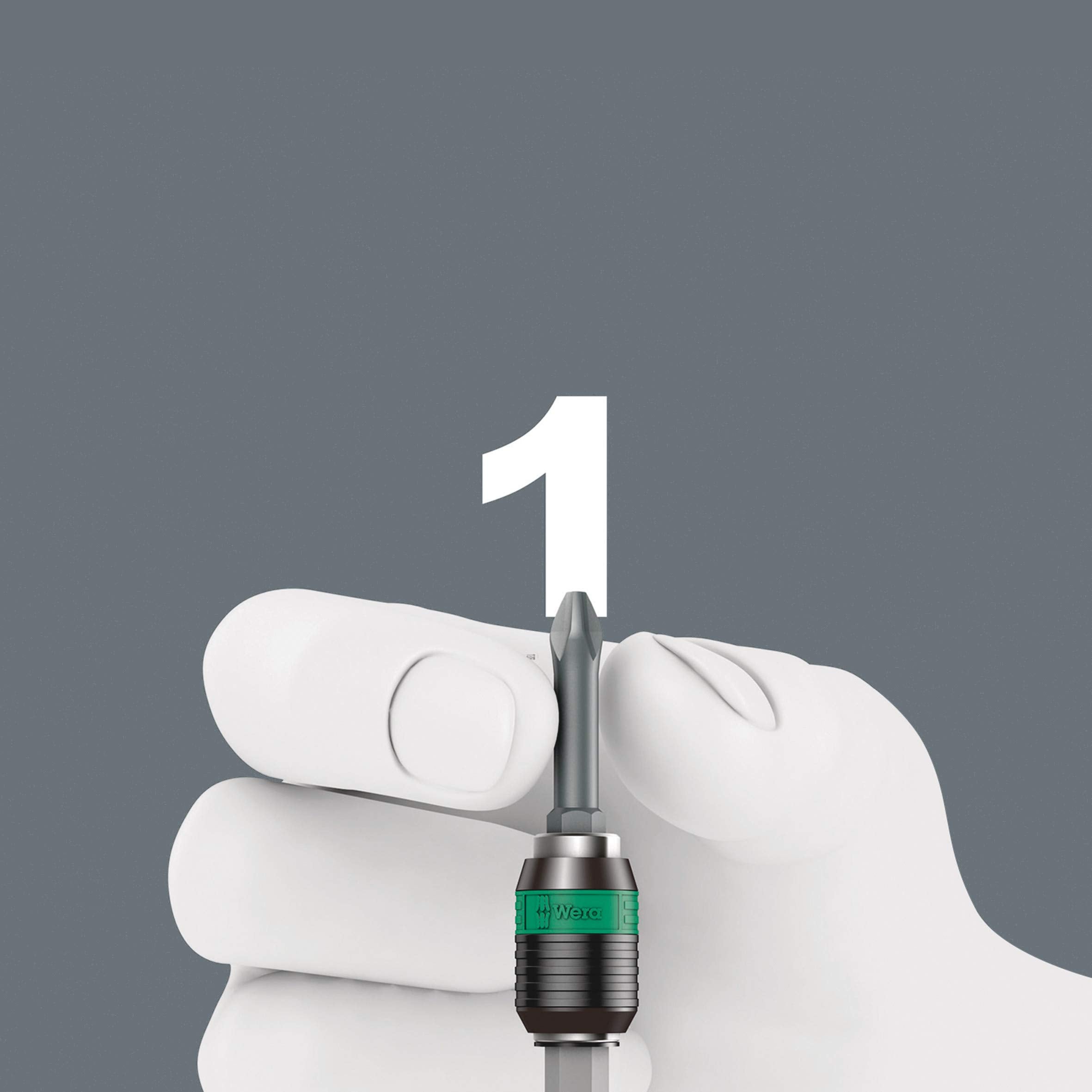 Wera 05023404001 416 R T-Handle Bit Holding Screwdriver – 1/4″ Rapidaptor Quick-Release Holder