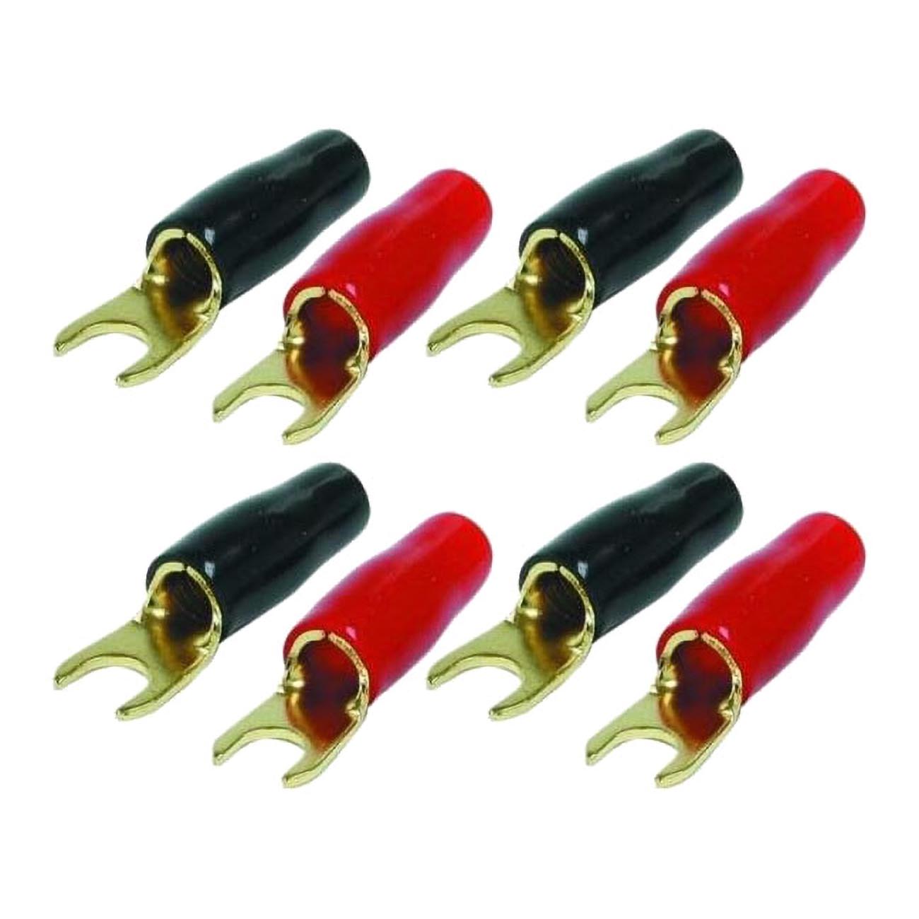 Spade Terminal 8Ga. Audiopipe 8 Pack