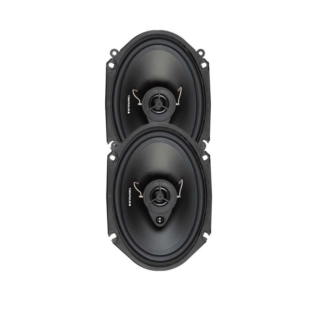 BLAUPUNKT BPS-E683 6x8 3-Way Car Speakers 120W - High-Performance, Full-Range Sound, Easy Installation – Pair Bundle with Gravity Magnet Phone Holder