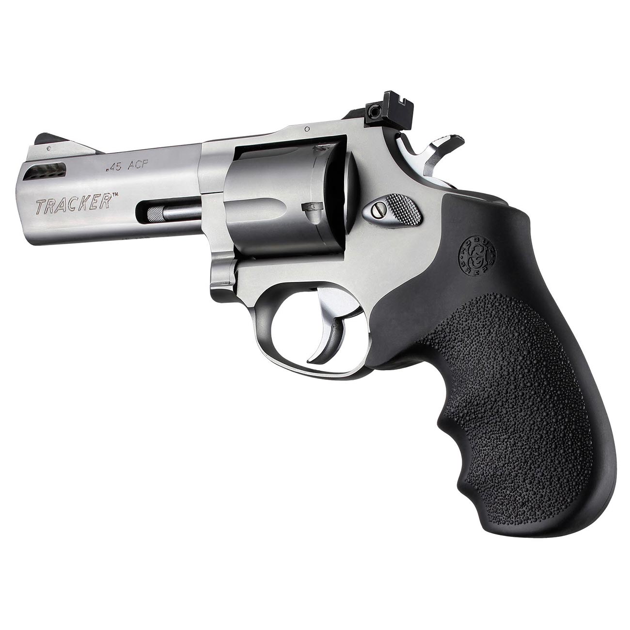 Hogue OverMolded Rubber Monogrip for Taurus Tracker/Judge Revolver Grip, Black - 73000