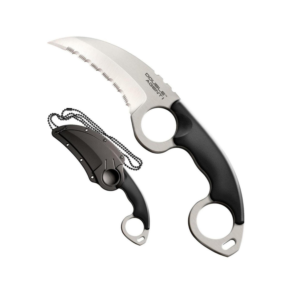Cold Steel Double Agent I Neck Knife w/Grivory Handle (Serrated) 39FKS