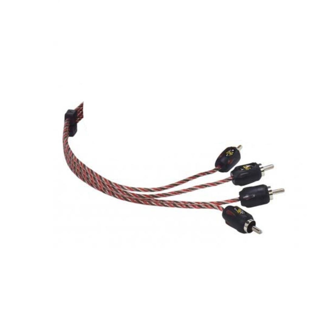 Stinger SI4417 17-Foot 4000 Series Professional 4 Channel RCA Interconnects,BLACK