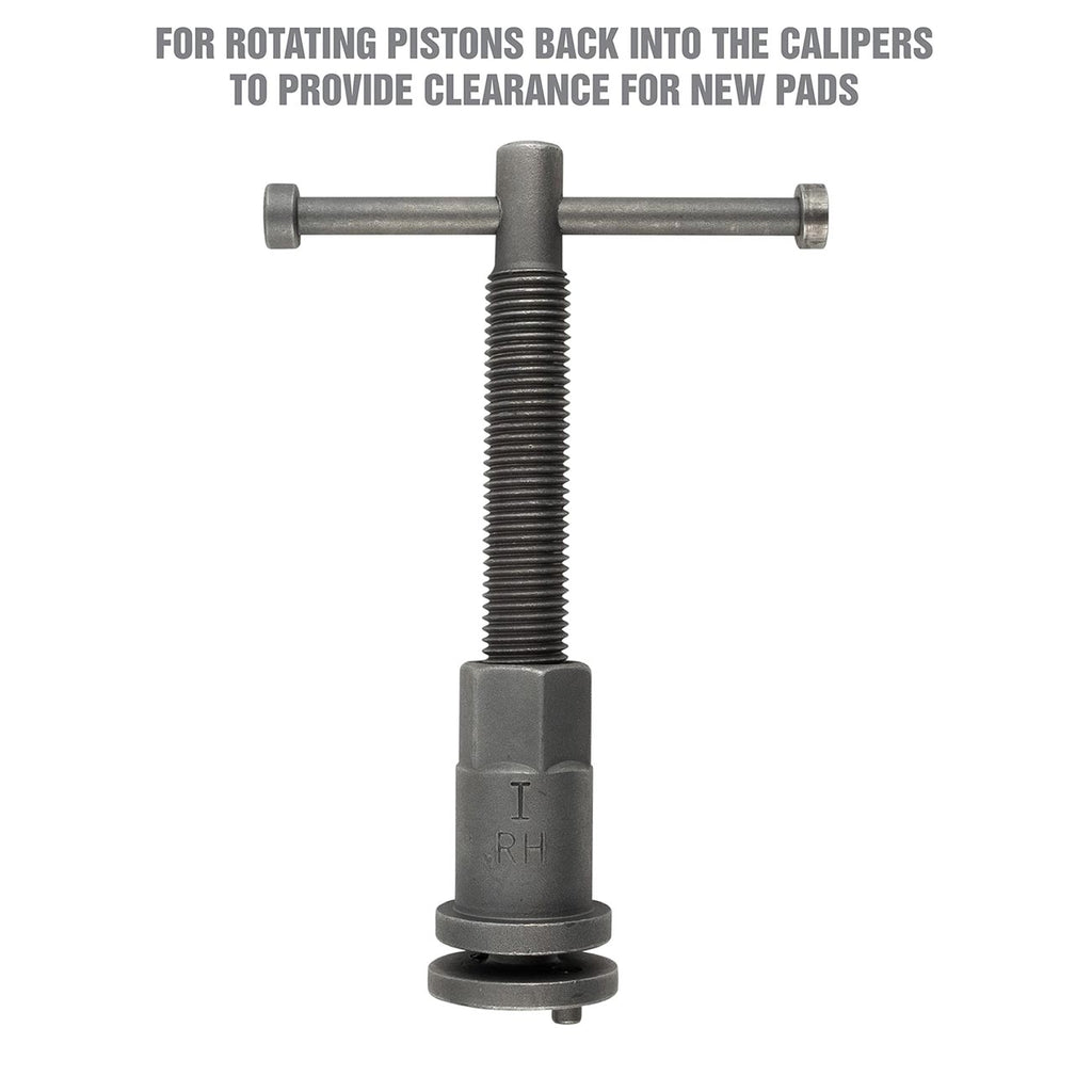 OEMTOOLS 27111 Disc Brake Tool Set, Front and Rear Brake Piston Tool, 11 Adapters Included for Use with Most Cars, Forces or Rotates Pistons into Calipers