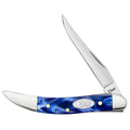 Case WR XX Pocket Knife Small Texas Toothpick Sparxx Blue Pearl Kirinite Item #23437 - (1010096 SS) - Length Closed: 3 Inches
