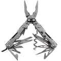 SOG PowerLitre Mini Utility Multi-Tool w/ 19 Lightweight Tools, Compact 5 Inch Long Utility Tool with Knife, Screwdriver, Hex Bit Holder, Stone Wash