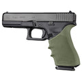 Hogue HandAll Beavertail Rubber Grip Sleeve for GLOCK 17, 18, 19X, 20, 21, 22, 24, 31, 34, 35, 40, 41, 45, 47 (Gen 1, 2 & 5), OD Green - 17021