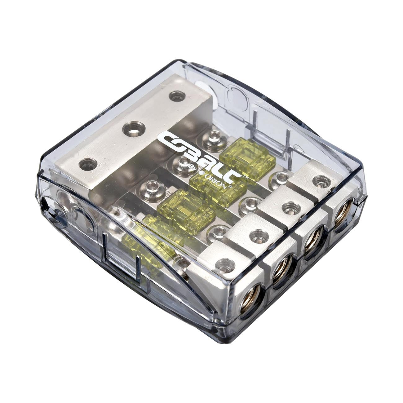 Orion Cobalt DBF1444 Power Distribution Block, One 4/8 Gauge Input for Four 4/8 Gauge Output, Mini ANL Fuse Holder for Car Audio Amplifier | Auto Parts, Automotive, Marine (100A Fuses Included)