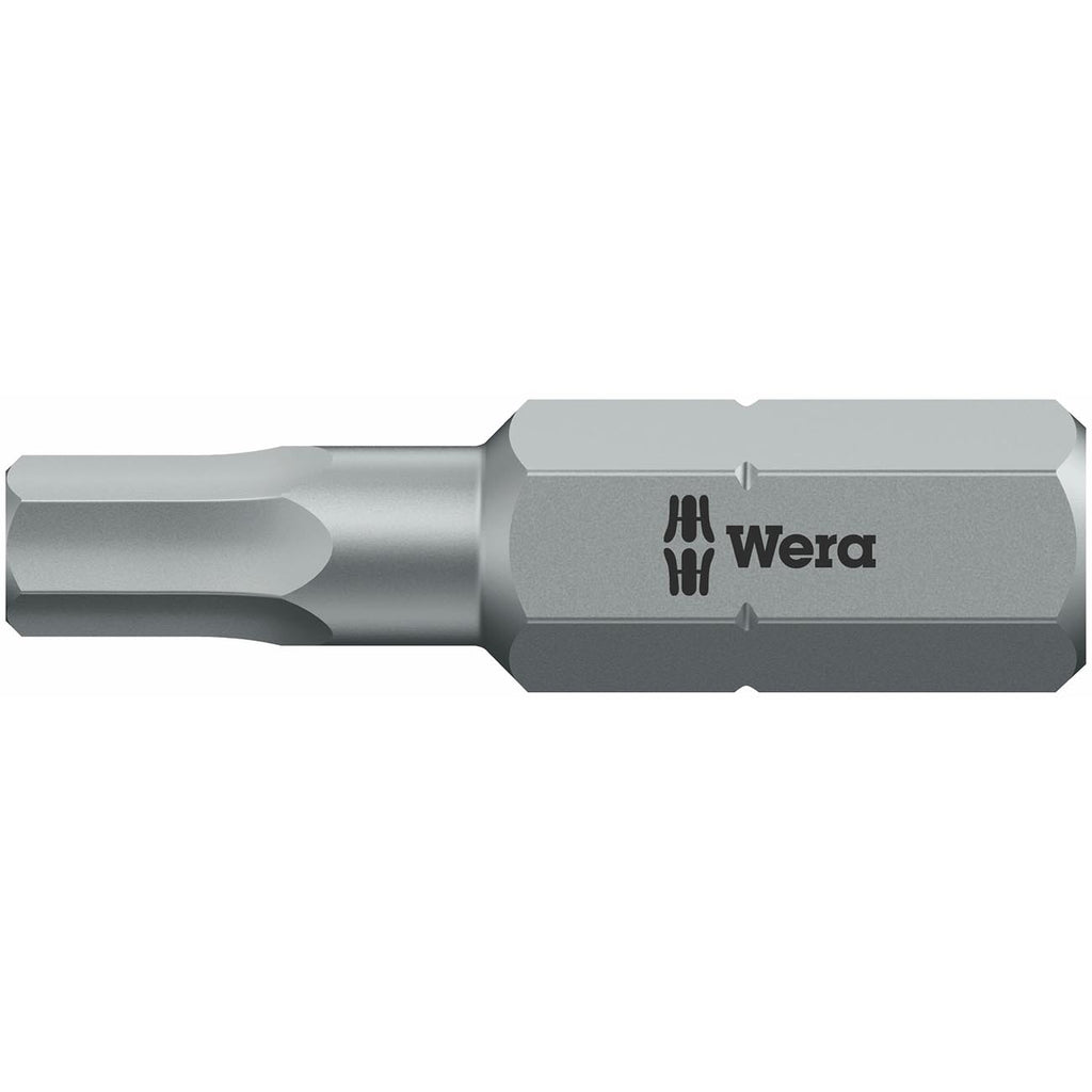 Wera Series 1 840/1 Z Sheet Metal Bit, Hexagon 2mm Head x 1/4" Drive