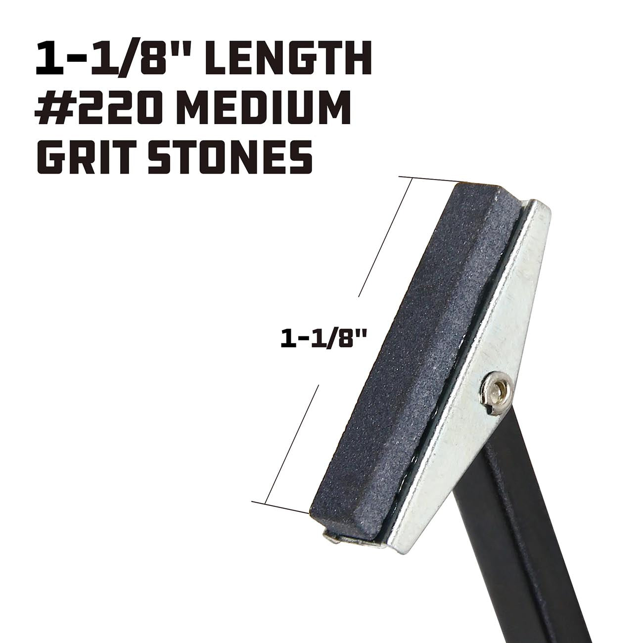 Powerbuilt Disk Brake Cylinder Hone 3/4 Inch to 2-1/4 Inch, 3 Piece 1-1/8 Inch Lenght #220 Medium Grit Stones Included, Adjustable Tension - 648401