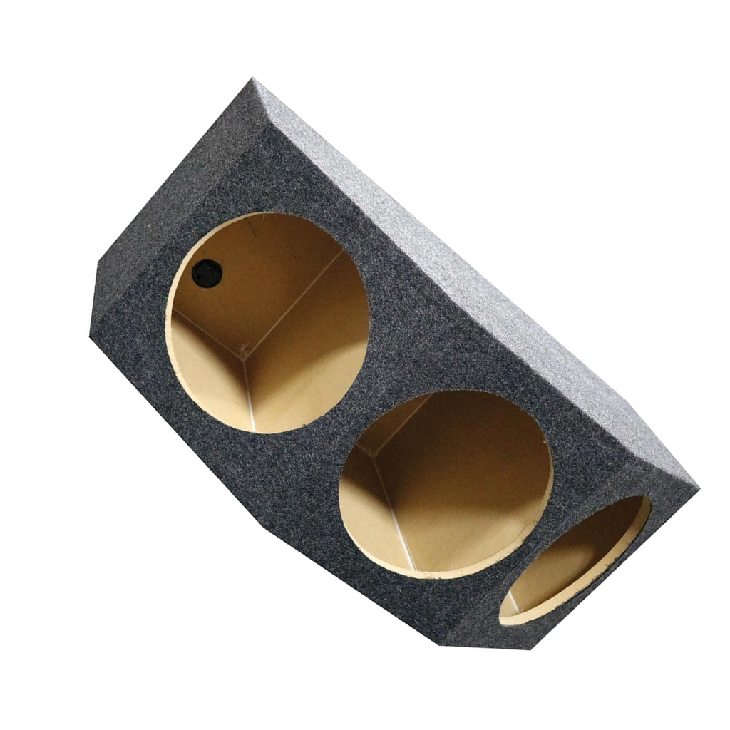 QPower BASS12 3 Hole 12" Sealed Car Subwoofer Enclosure Box | 35 x 20.25 x 15