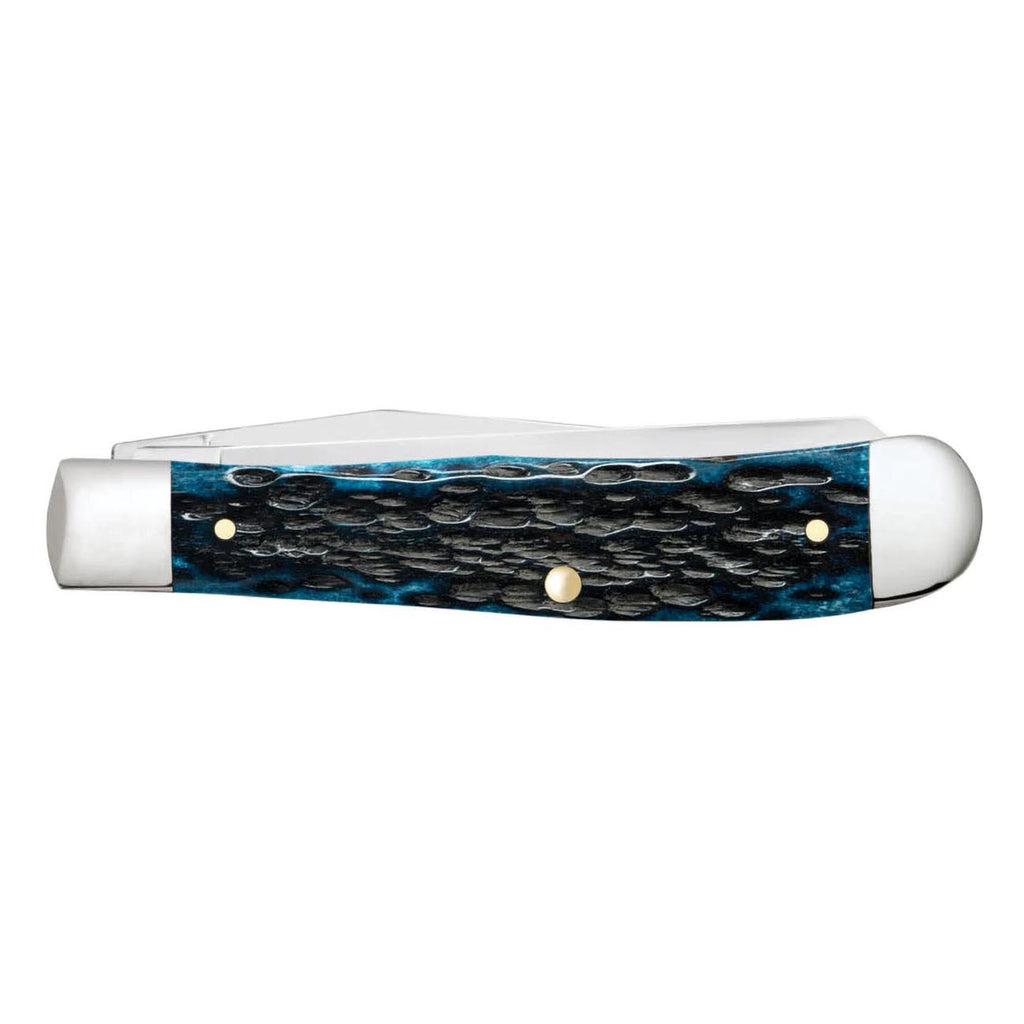 Case Cutlery CA51850: Trapper Med Blue Peach Seed