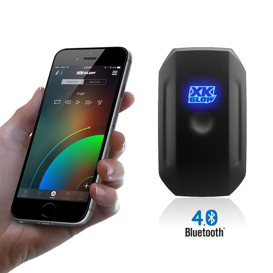 XK-GLOW XK-Chrome-KIT Bluetooth Upgrade Controller (Multi-Color RGB LED Xkchrome Smartphone App-Enabled,Universal for RGB LEDs for Car Truck Motorcycle Under Glow)