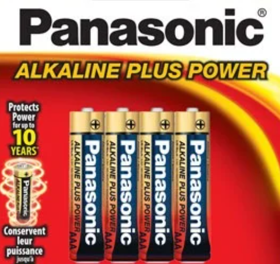 Panasonic Aklaline Size "AAA" Plus Power (8-Pack)