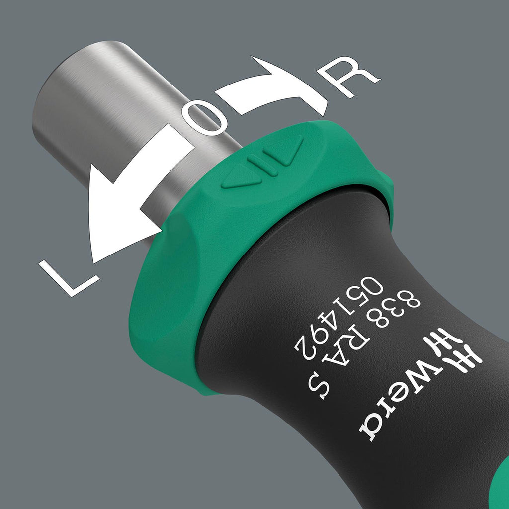 Wera 05051492001 Magnetic Bit-holding Ratcheting Screwdriver Handle
