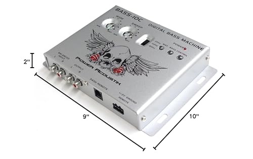 Power Acoustik BASS-10C Digital Bass Restoration Proccessor with Remote Output Control