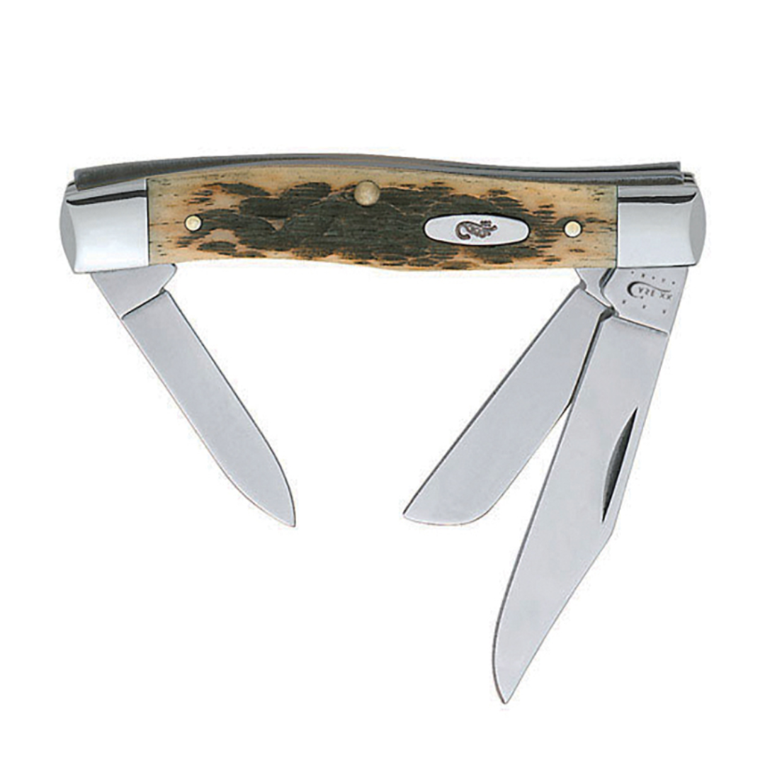 Case Knives Medium Stockman Folding Pocket Knife CASE079 – 3-Blade Stainless Steel, Traditional Slip Joint