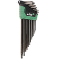 WIHA 36689 ErgoStar Torx Ball End and Standard L-Key Set T5-T45 in Automatic Fast Open Holder, 13-Piece