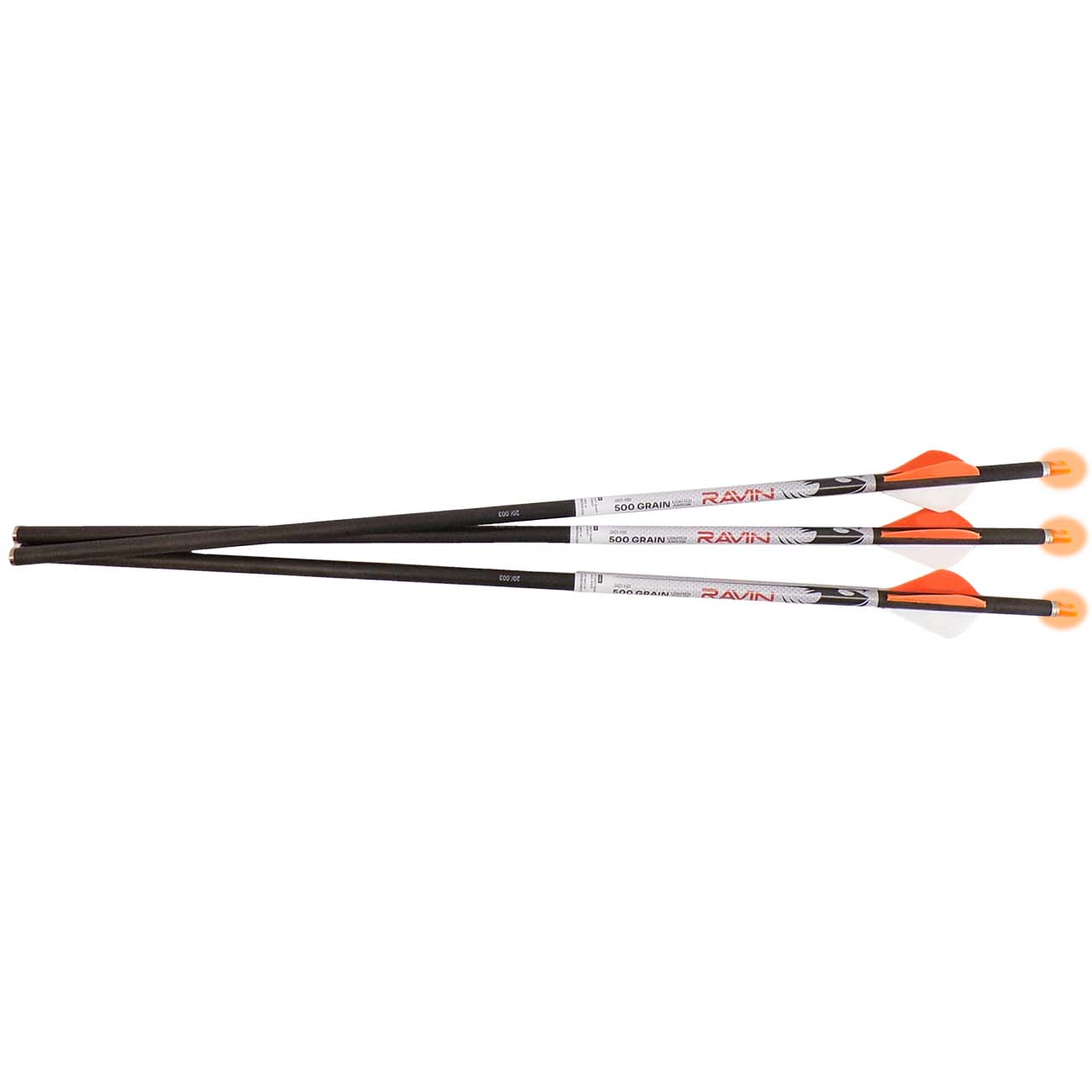 RAVIN R144 Lighted Arrows Crossbows, 500-grain, 001, Pack of 3