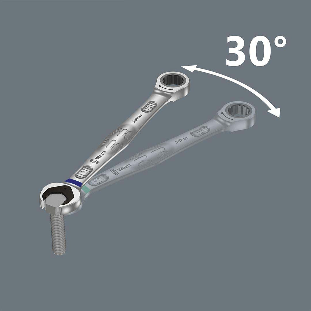 Wera 05073282001 Tools Joker SW 7/16 SB RATCHETING Combo Wrench