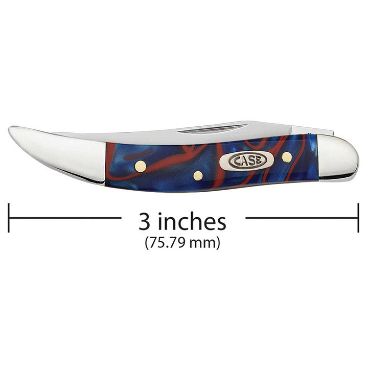 Case WR XX Pocket Knife Patriot Kirinite Small Texas Toothpick Item #11202 - (1010096 SS) - Length Closed: 3 Inches