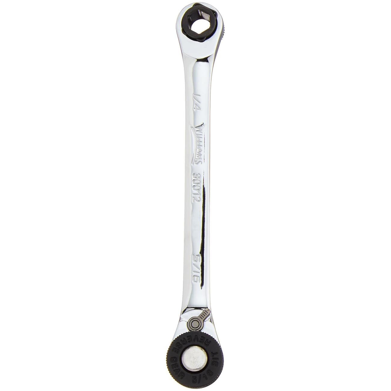 Williams JHW30012 1/4″ Drive Ratchet Bit Wrench Low Profile Reversible Chrome Finish