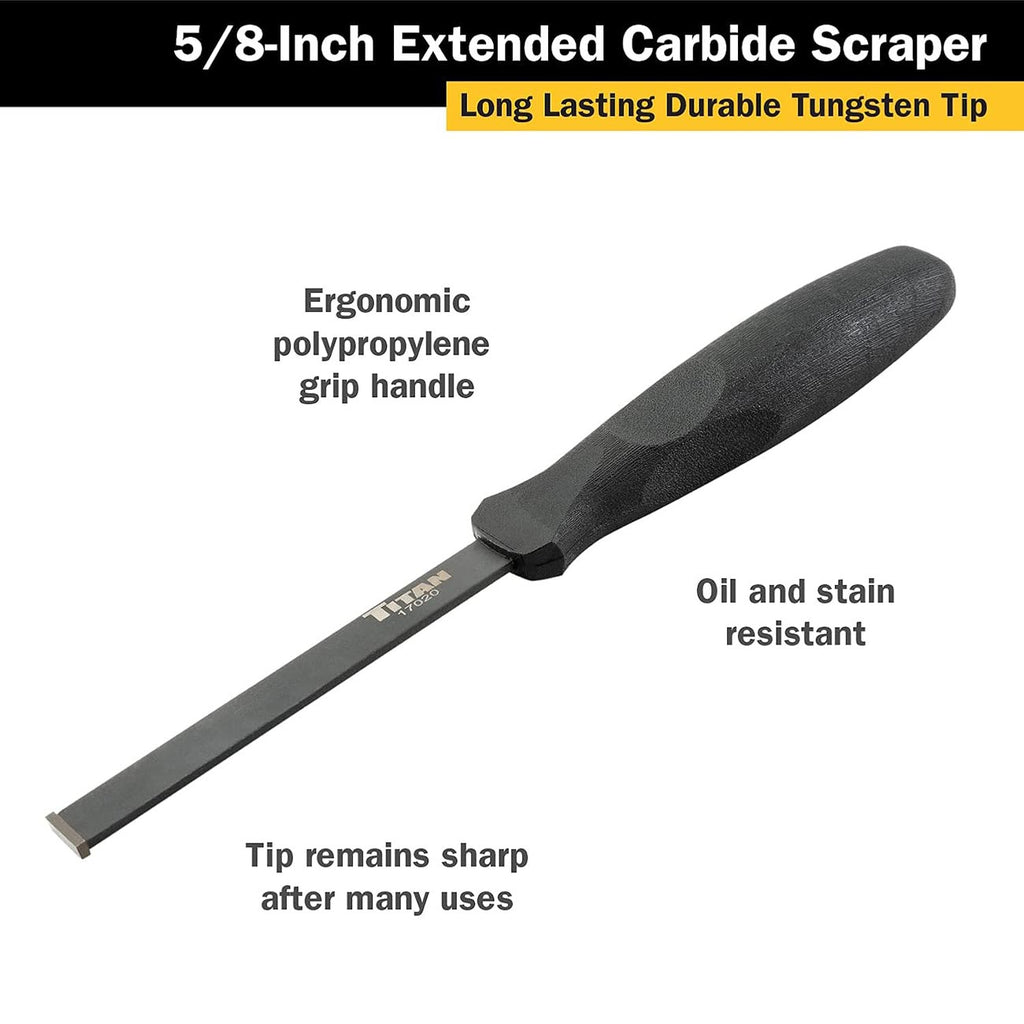 Titan 17020 Extra Long 5/8-Inch Carbide Scraper