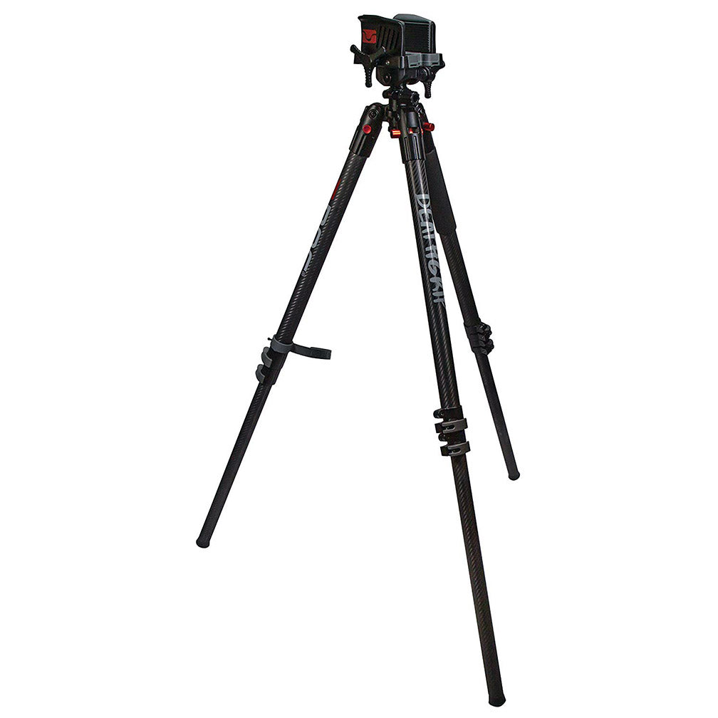 BOG DeathGrip Carbon Fiber Tripod with Durable Frame, Lightweight, Stable Design, Bubble Level, Adjustable Legs, Shooting Rest, and Hands-Free Operation for Hunting, Shooting, and Outdoors