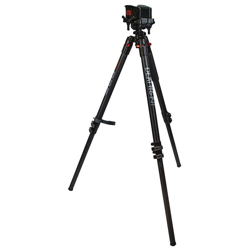 BOG DeathGrip Carbon Fiber Tripod with Durable Frame, Lightweight, Stable Design, Bubble Level, Adjustable Legs, Shooting Rest, and Hands-Free Operation for Hunting, Shooting, and Outdoors