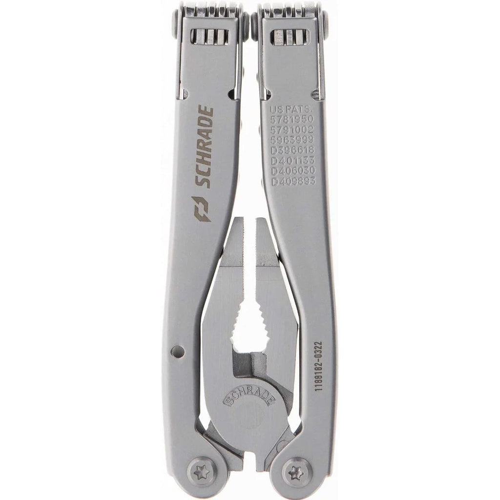 Schrade Delta Class Tough Tool with Stainless Steel 20 Piece Tough Multi-Tool with Can Opener, Pliers, Screwdrivers and Sheath for Outdoor Survival, Camping and EDC