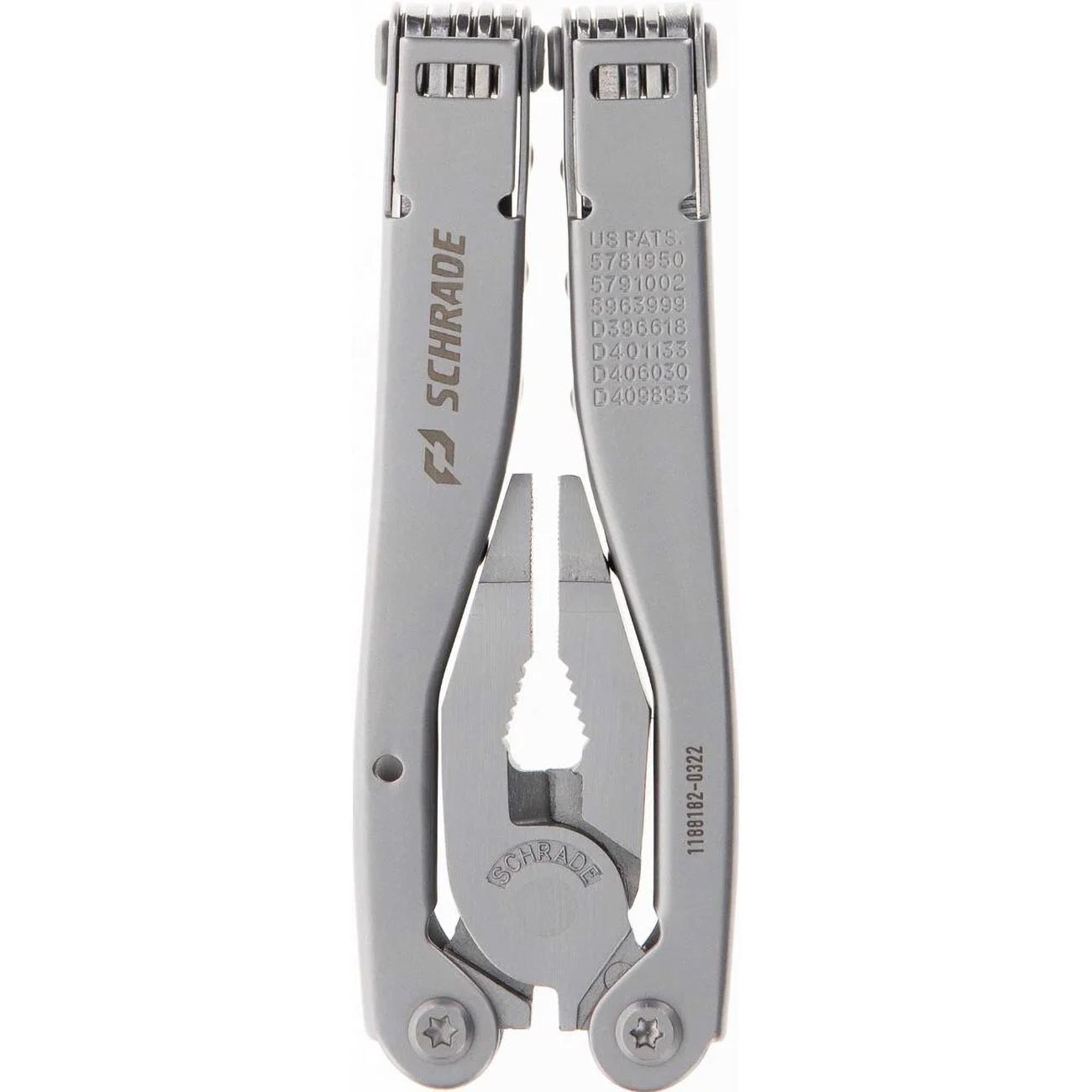 Schrade Delta Class Tough Tool with Stainless Steel 20 Piece Tough Multi-Tool with Can Opener, Pliers, Screwdrivers and Sheath for Outdoor Survival, Camping and EDC