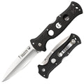 Cold Steel Counter Point Folding Knife with Tri-Ad Lock and Pocket Clip, Counter Point 1,Silver & Black